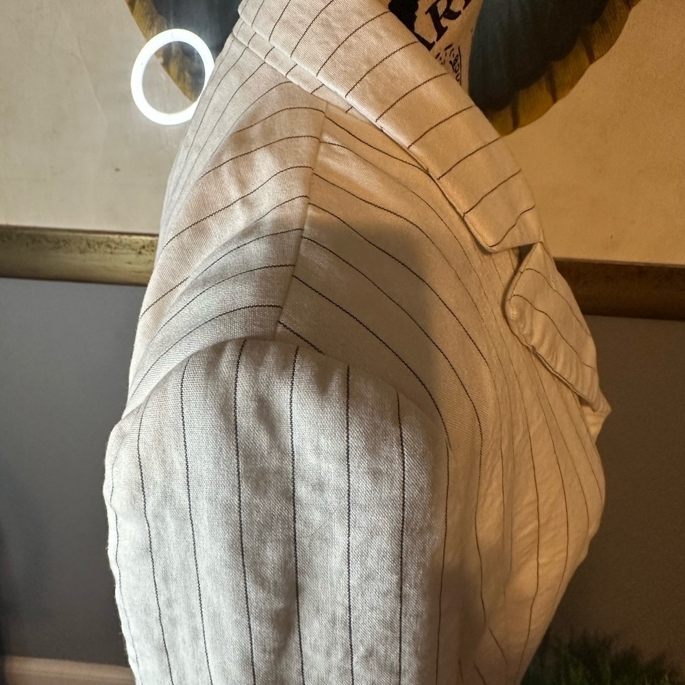 Rachel Zoe linen feel lined blazer size zero eUC - Picture 7 of 9
